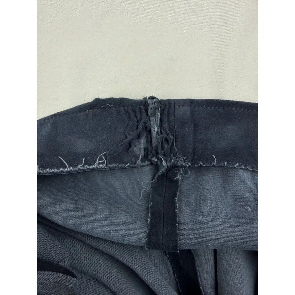 Vince Stretch Lamb Suede Split Hem Crop Pant in Navy Size M $1250 - Picture 7 of 11